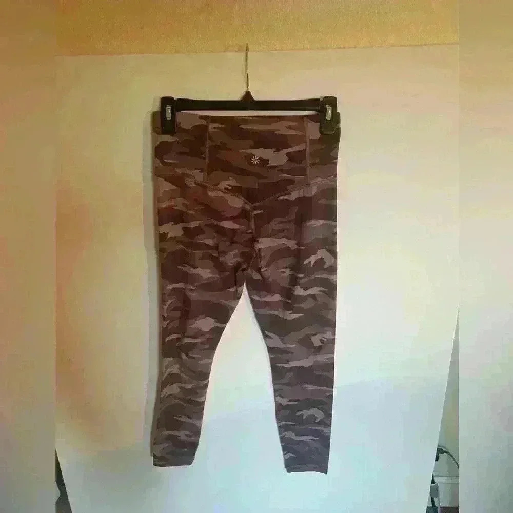 ATHLETA Size Small..7/8 Tight, plum Camo - Picture 3 of 6